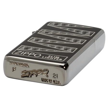 Zippo 2022 Zippo 65Th Anniversary Zippo Slim Collectible, Black Ice ZIP-49709